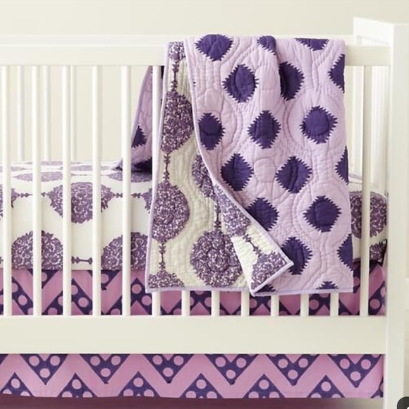 lavender baby quilt